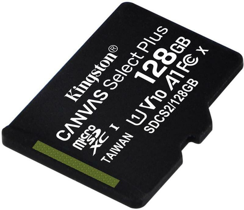 Карта пам`яті MicroSDXC 128GB UHS-I Class 10 Kingston Canvas Select Plus R100MB/s (SDCS2/128GBSP)