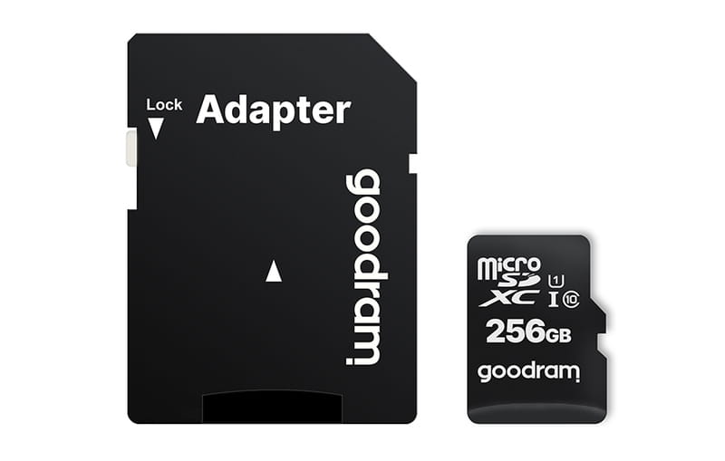 Карта памяти MicroSDXC 256GB UHS-I Class 10 Goodram + SD-adapter (M1AA-2560R12)