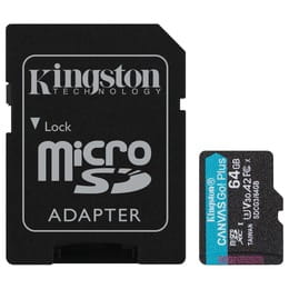Купить Карта памяти MicroSDXC 64GB UHS-I/U3 Class 10 Kingston Canvas Go! Plus R170/W70MB/s + SD-адаптер (SDCG3/64GB) Карта памяти MicroSDXC 64GB UHS-I/U3 Class 10 Kingston Canvas Go! Plus R170/W70MB/s + SD-адаптер (SDCG3/64GB)