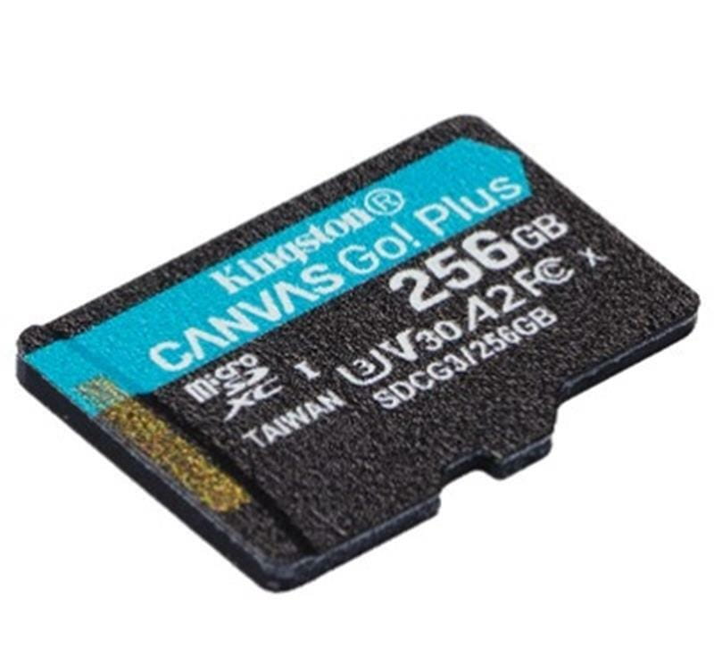 Карта памяти MicroSDXC  256GB UHS-I/U3 Class 10 Kingston Canvas Go! Plus R170/W90MB/s (SDCG3/256GBSP)