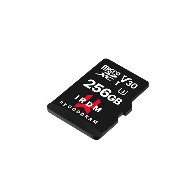 Карта памяти MicroSDXC  256GB UHS-I/U3 Class 10 GoodRam IRDM + SD-адаптер R100/W70MB/s (IR-M3AA-2560R12)
