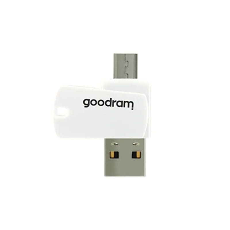 Карта памяти MicroSDXC  64GB UHS-I Class 10 Goodram + SD-adapter + OTG Card reader (M1A4-0640R12)