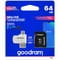 Фото - Карта памяти MicroSDXC  64GB UHS-I Class 10 Goodram + SD-adapter + OTG Card reader (M1A4-0640R12) | click.ua