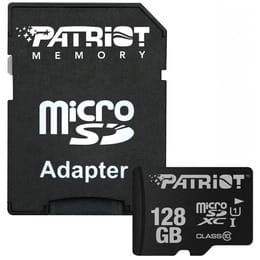 Карта памяти MicroSDXC 128GB UHS-I Class 10 Patriot LX + SD-adapter (PSF128GMCSDXC10)