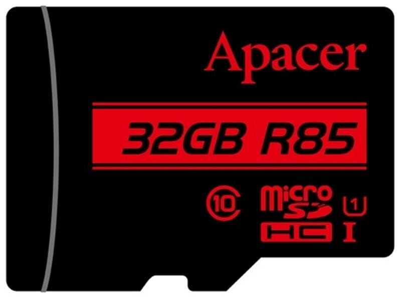 Карта памяти MicroSDHC  32GB UHS-I Class 10 Apacer + SD adapter (AP32GMCSH10U5-R)