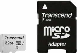 Карта памяти MicroSDHC  32GB UHS-I Class 10 Transcend 300S + SD-adapter (TS32GUSD300S-A)
