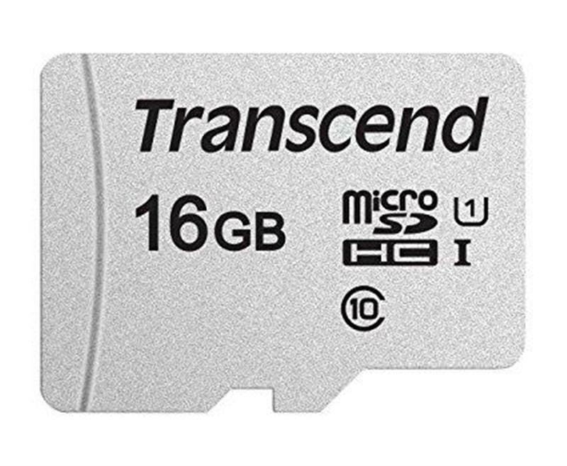 Карта памяти MicroSDHC  16GB UHS-I Class 10 Transcend 300S + SD-adapter (TS16GUSD300S-A)