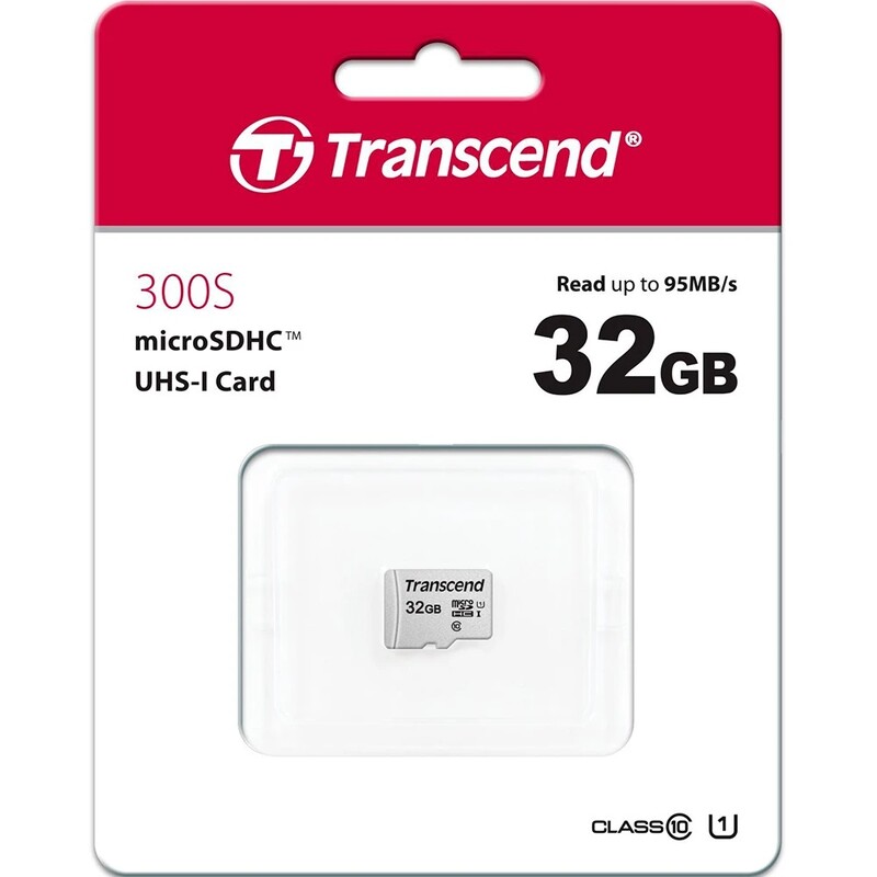 Карта памяти MicroSDHC  16GB UHS-I Class 10 Transcend 300S (TS16GUSD300S)