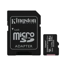Карта пам`яті MicroSDXC 64GB UHS-I Class 10 Kingston Canvas Select Plus R100MB/s + SD-адаптер (SDCS2/64GB)