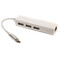 Фото - Концентратор USB3.1 PowerPlant CA910397 White 3хUSB2.0+Ethernet | click.ua