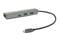 Фото - Концентратор USB3.0 PowerPlant CA910557 Grey 2хUSB3.0, 1хUSB-C+Gigabit LAN | click.ua