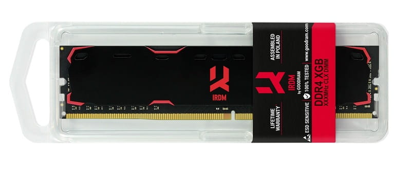 Модуль пам`ятi DDR4 16GB/2400 GOODRAM Iridium Black (IR-2400D464L17/16G)