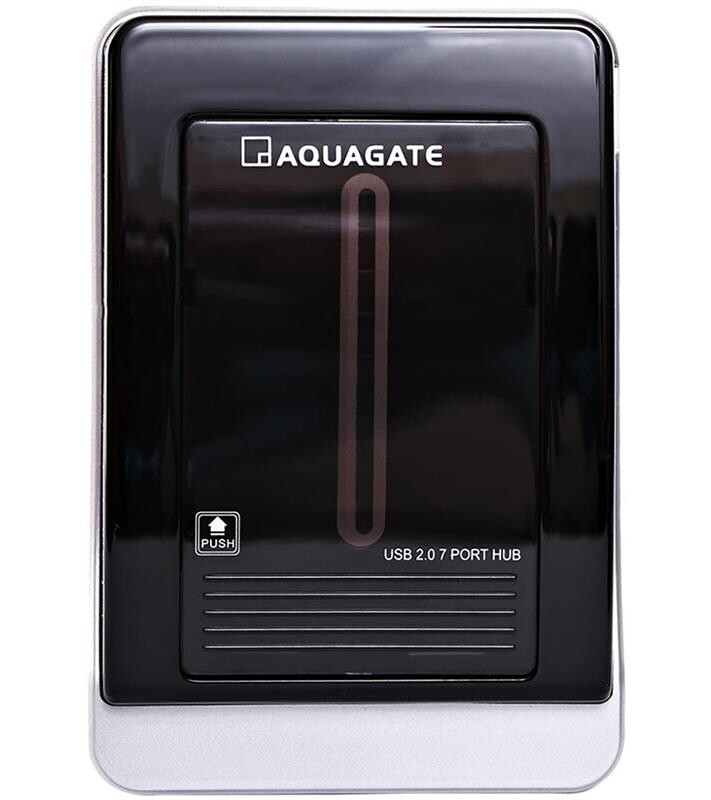 Концентратор USB2.0 PowerPlant CA911349 Black 7хUSB2.0, 1хminiUSB