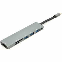 Купить Концентратор USB-C PowerPlant CA912094 USB 3.1 Type-C - USB Hub, HDMI, Card Reader (SD, micro SD) Концентратор USB-C PowerPlant CA912094 USB 3.1 Type-C - USB Hub, HDMI, Card Reader (SD, micro SD)