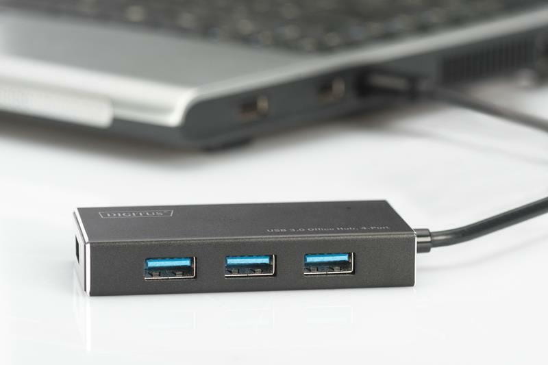 Концентратор USB3.0 Digitus (DA-70240-1) 4хUSB3.0