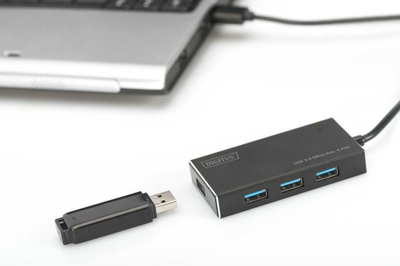 Концентратор USB3.0 Digitus (DA-70240-1) 4хUSB3.0