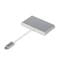 Фото - Концентратор USB Type-C Atcom 3хUSB3.0, USB Type-C, 0.1м, металл Silver (12808) | click.ua