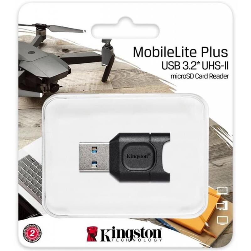 Картридер USB3.2 MobileLite Plus microSD Black (MLPM)