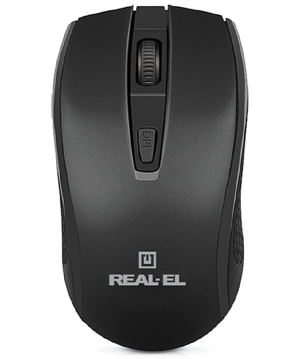 Мышь беспроводная REAL-EL RM-308 Black