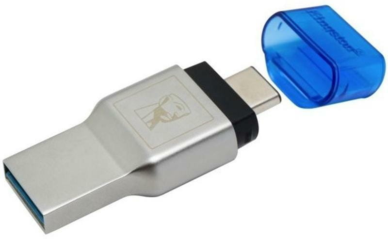 Кардрідер Kingston MobileLite Duo 3C Dual Interface USB3.1 Type-A and Type-C microSD (FCR-ML3C) Metall Casing