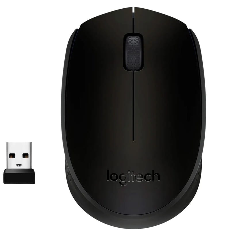 Мышь беспроводная Logitech M170 Grey/Black (910-004642)