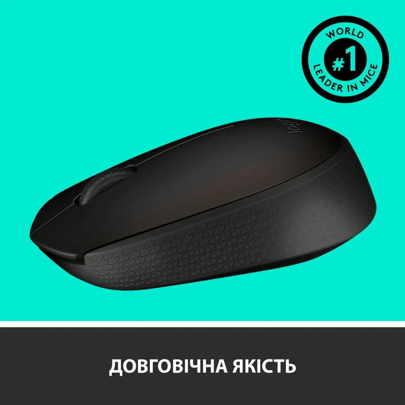 Мышь беспроводная Logitech M170 Grey/Black (910-004642)
