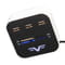 Фото - USB-хаб Frime 3 ports Black/White (FHC-AllinOne3p2W) | click.ua