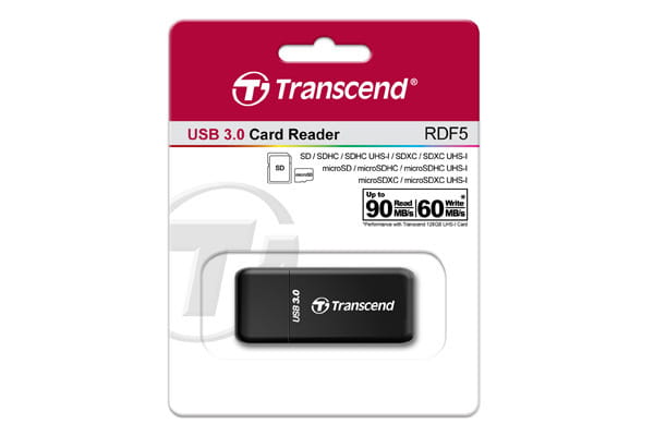 Кардридер USB3.1 Transcend RDF5 Black (TS-RDF5K)