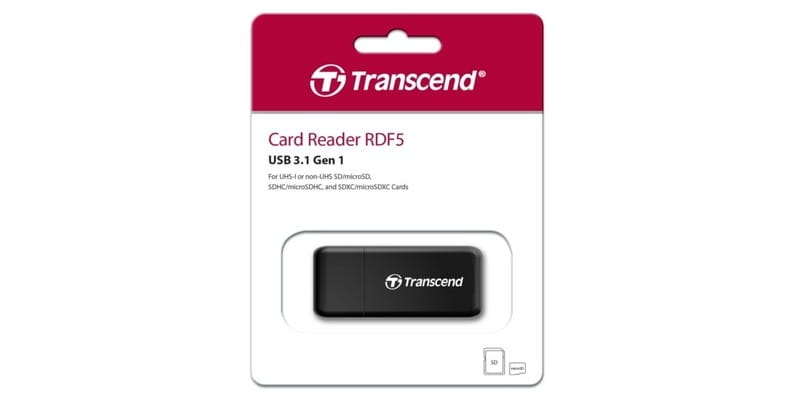 Кардридер USB3.1 Transcend RDF5 Black (TS-RDF5K)