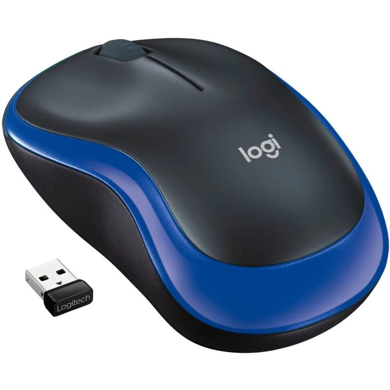 Мышь беспроводная Logitech M185 Blue (910-002239)