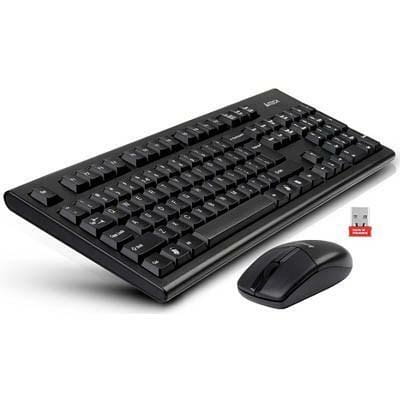 Комплект (клавіатура, мишка) бездротовий A4Tech 3100N Black USB