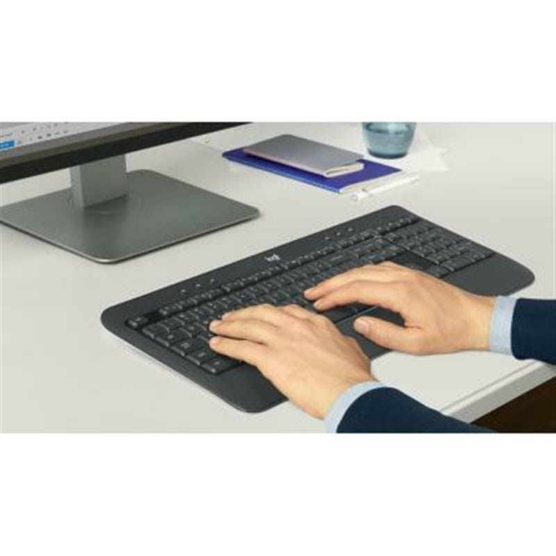 Комплект (клавиатура, мышь) беспроводной Logitech MK540 Advanced Black USB (920-008686)