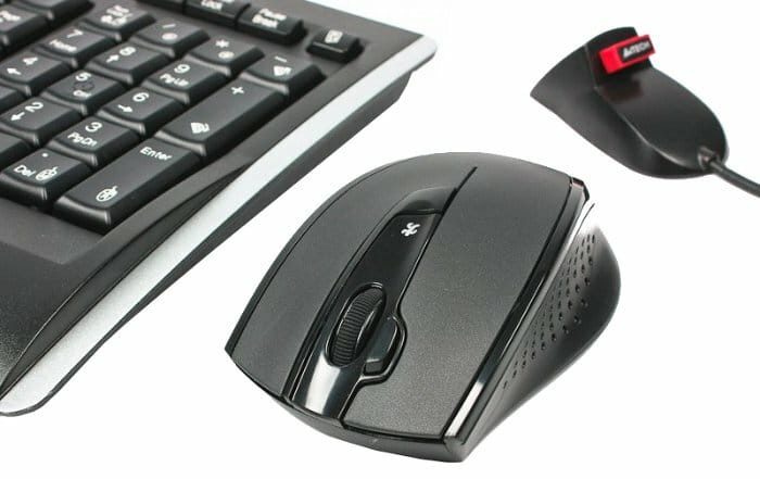 Комплект (клавиатура, мышь) беспроводной A4Tech 9300F Black USB