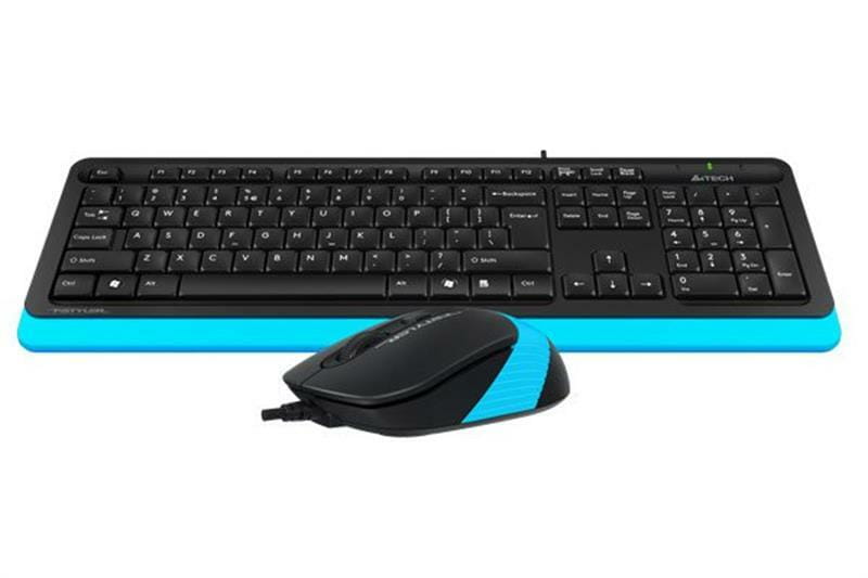 Комплект (клавиатура, мышь) A4Tech F1010 Black/Blue