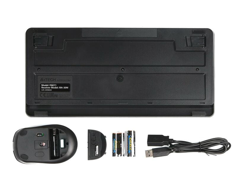 Комплект (клавиатура, мышь) беспроводной A4Tech FG1112 Black