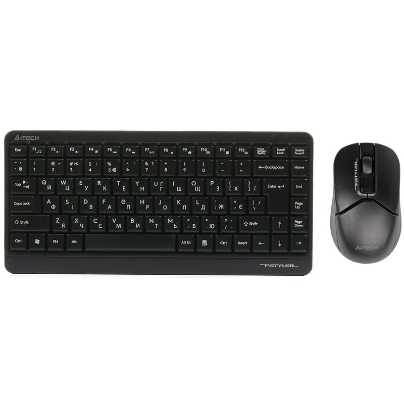 Комплект (клавиатура, мышь) беспроводной A4Tech FG1112 Black
