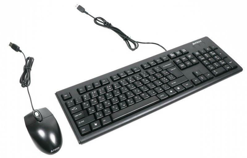 Комплект (клавиатура, мышь) A4Tech KRS-8372 Black USB