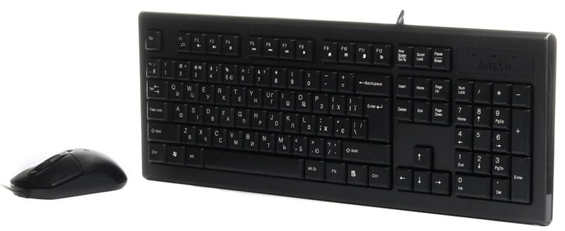 Комплект (клавіатура, миша) A4Tech KR-8572 Black