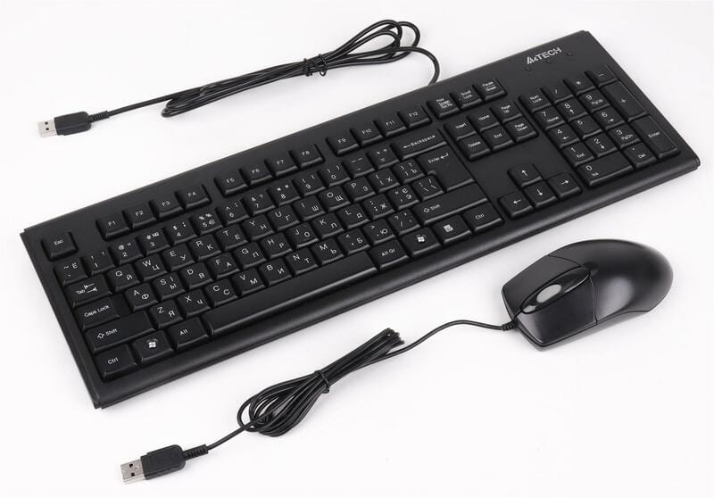 Комплект (клавіатура, миша) A4Tech KR-8572 Black
