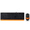 Фото - Комплект (клавіатура, миша) A4Tech F1010 Black/Orange | click.ua