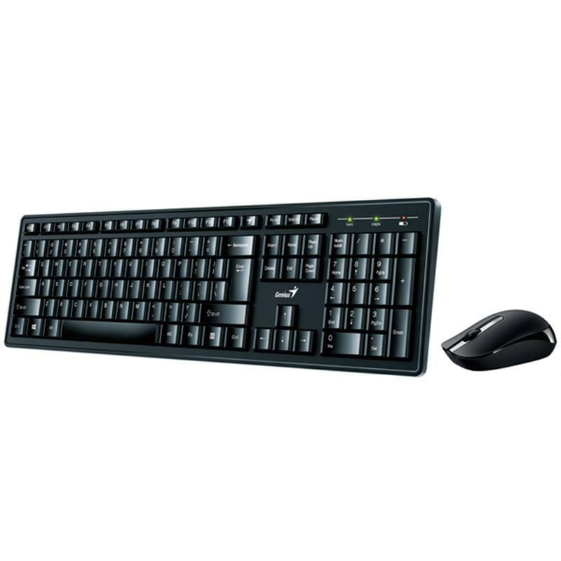 Комплект бездротовий (клавіатура, мишка) Genius Smart KM-8200 (31340003410) Ukr Black USB