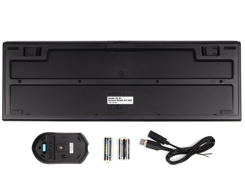 Комплект (клавіатура, миша) бездротовий A4Tech 3000N Black USB