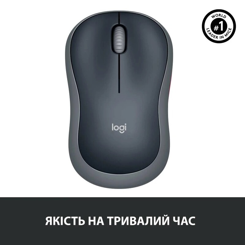 Мышь беспроводная Logitech M185 Grey (910-002238)