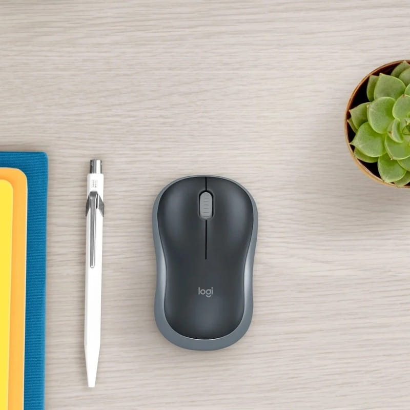 Мышь беспроводная Logitech M185 Grey (910-002238)