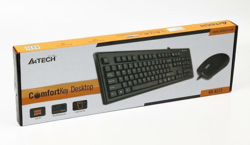 Комплект (клавиатура, мышь) A4Tech KR-8372 Black