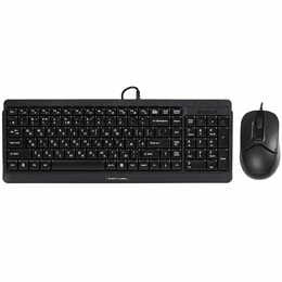 Комплект (клавиатура, мышь) A4Tech F1512 Black