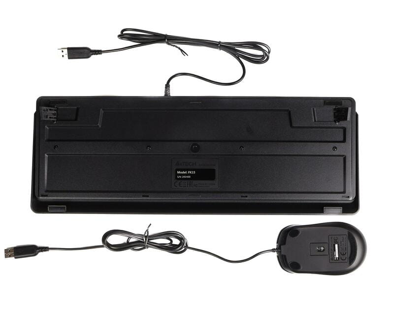 Комплект (клавіатура, миша) A4Tech F1512 Black