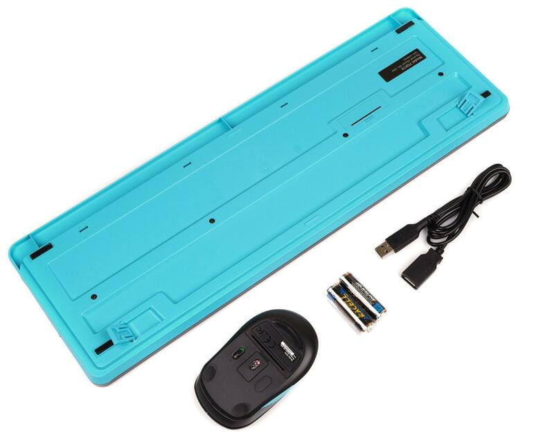 Комплект (клавиатура, мышь) беспроводной A4Tech FG1010 Black/Blue