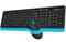 Фото - Комплект (клавіатура, миша) бездротовий A4Tech FG1010 Black/Blue | click.ua