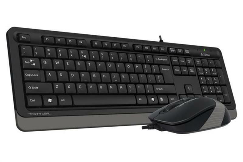 Комплект (клавіатура, миша) A4Tech F1010 Black/Grey